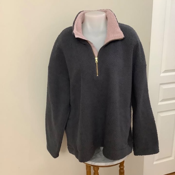 Old Navy Fleece Quarter  Zip fits XL best - Picture 2 of 4